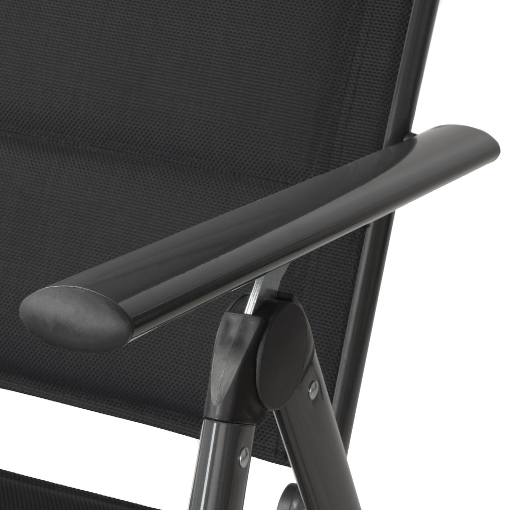 Camping chair, 7-way adjustable, outdoor garden chair