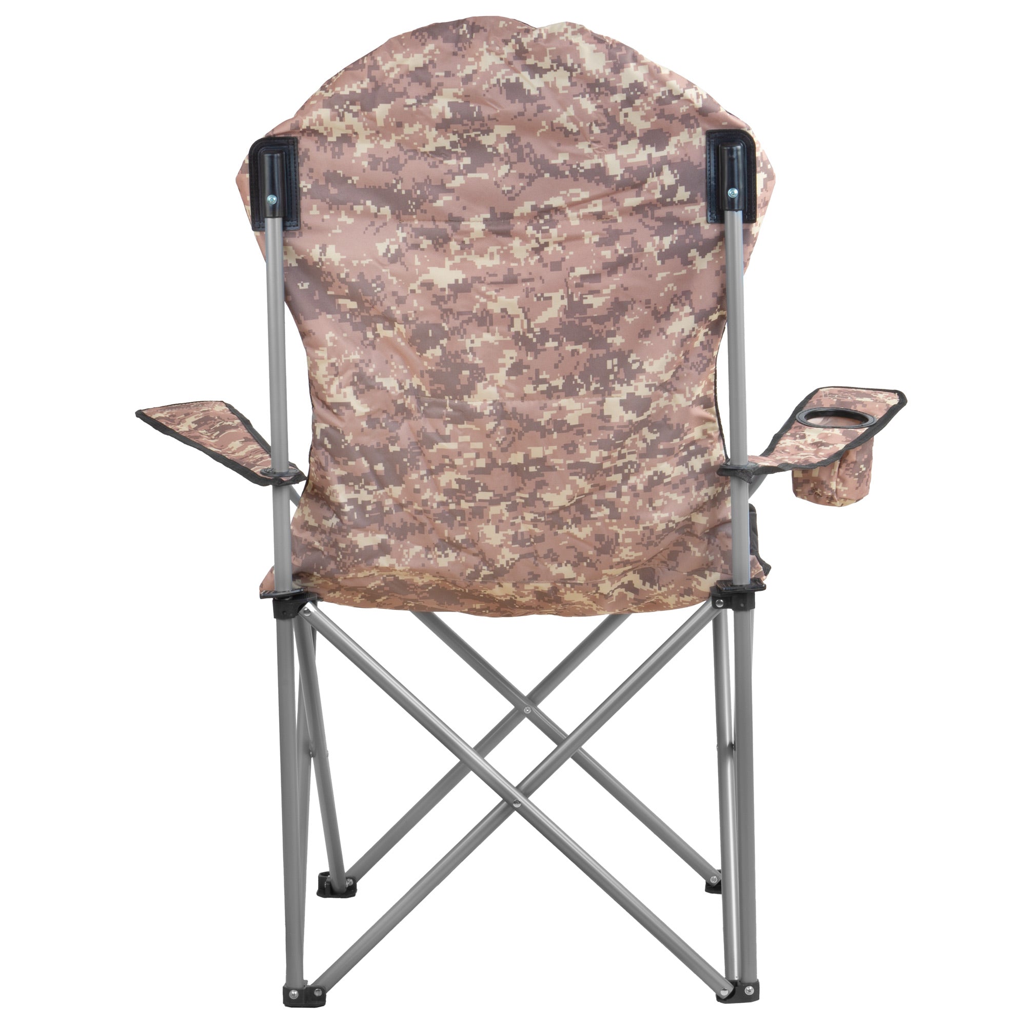 Folding camping chair, including drink holder