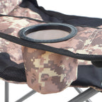 Chaise de camping pliante avec porte-gobelet