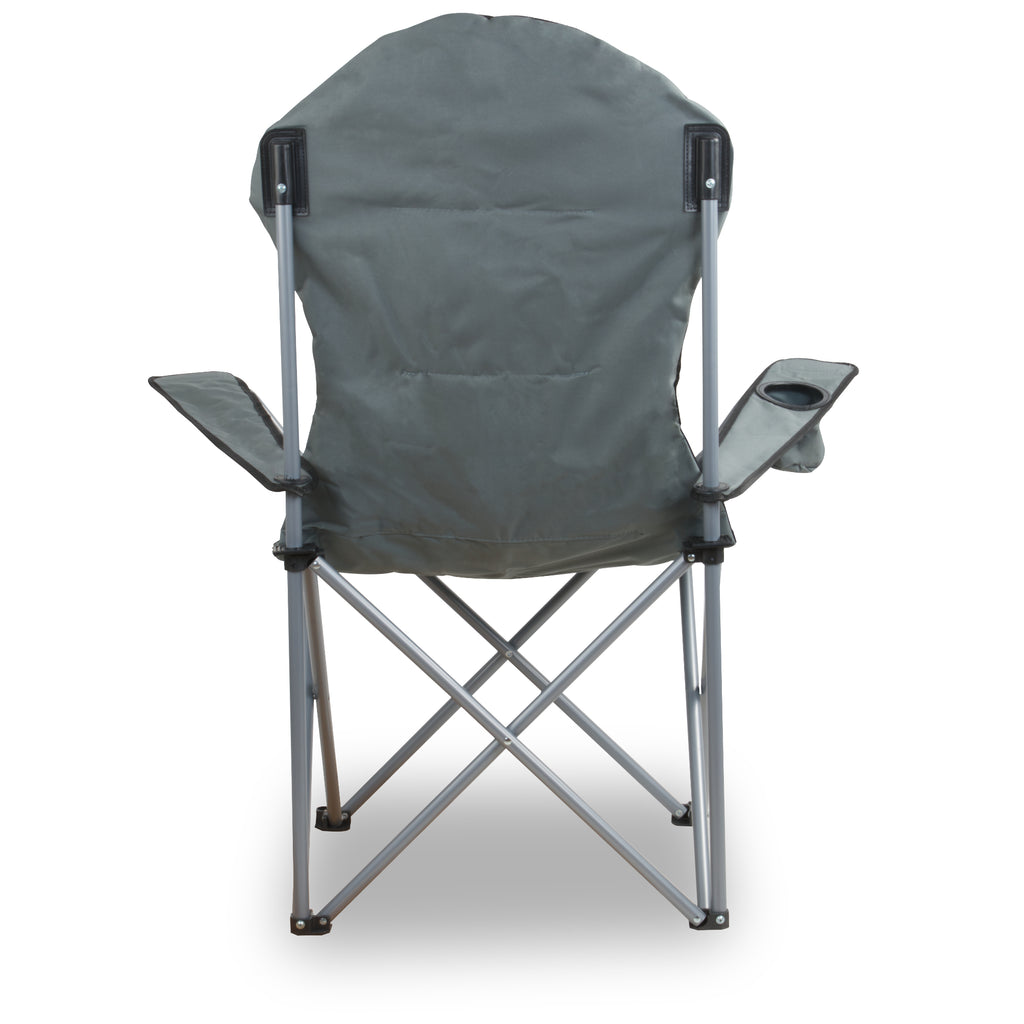 Folding camping chair, including drink holder