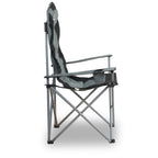 Chaise de camping pliante avec porte-gobelet