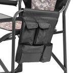 Chaise de camping pliable, avec table dépliable