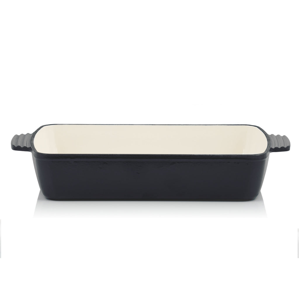 Casserole dish, square, cast iron, suitable for induction cooktops