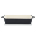 Casserole carrée en fonte, compatible avec les plaques à induction