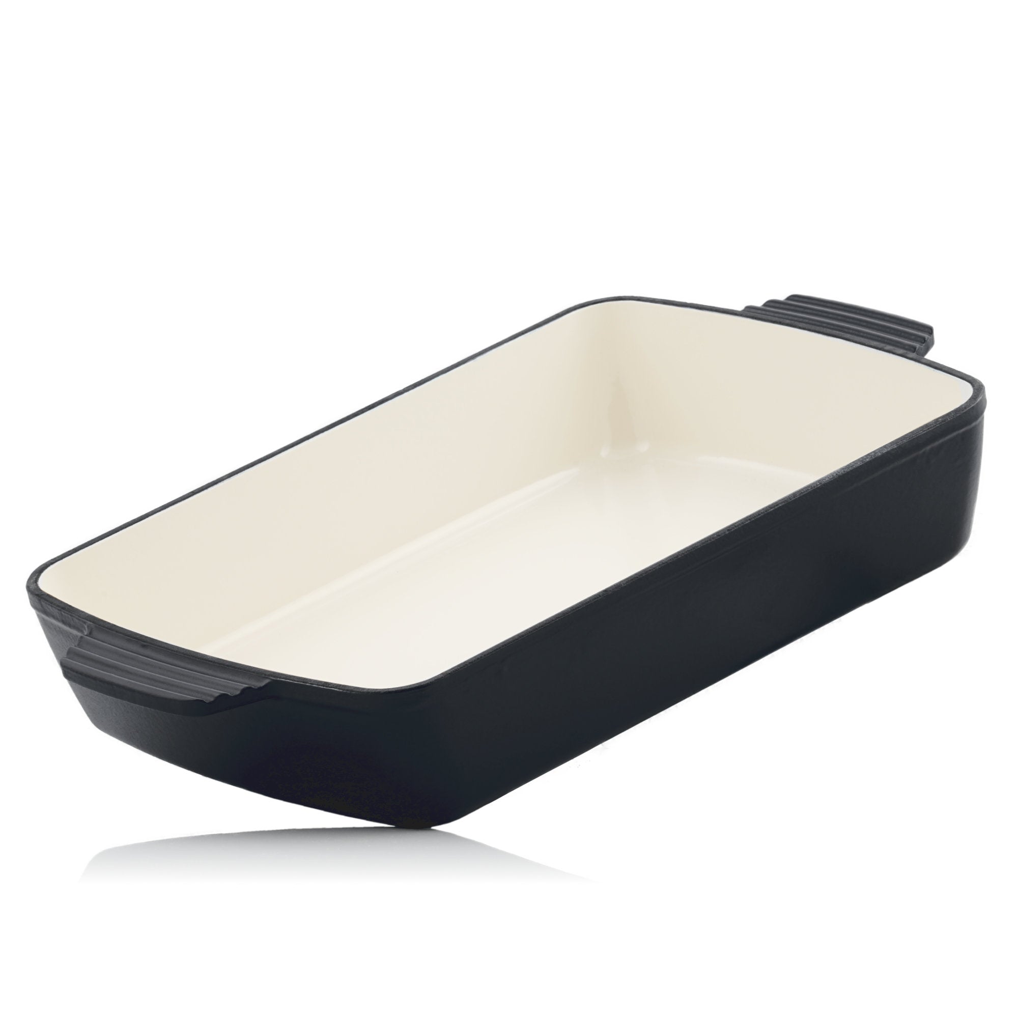 Casserole dish, square, cast iron, suitable for induction cooktops