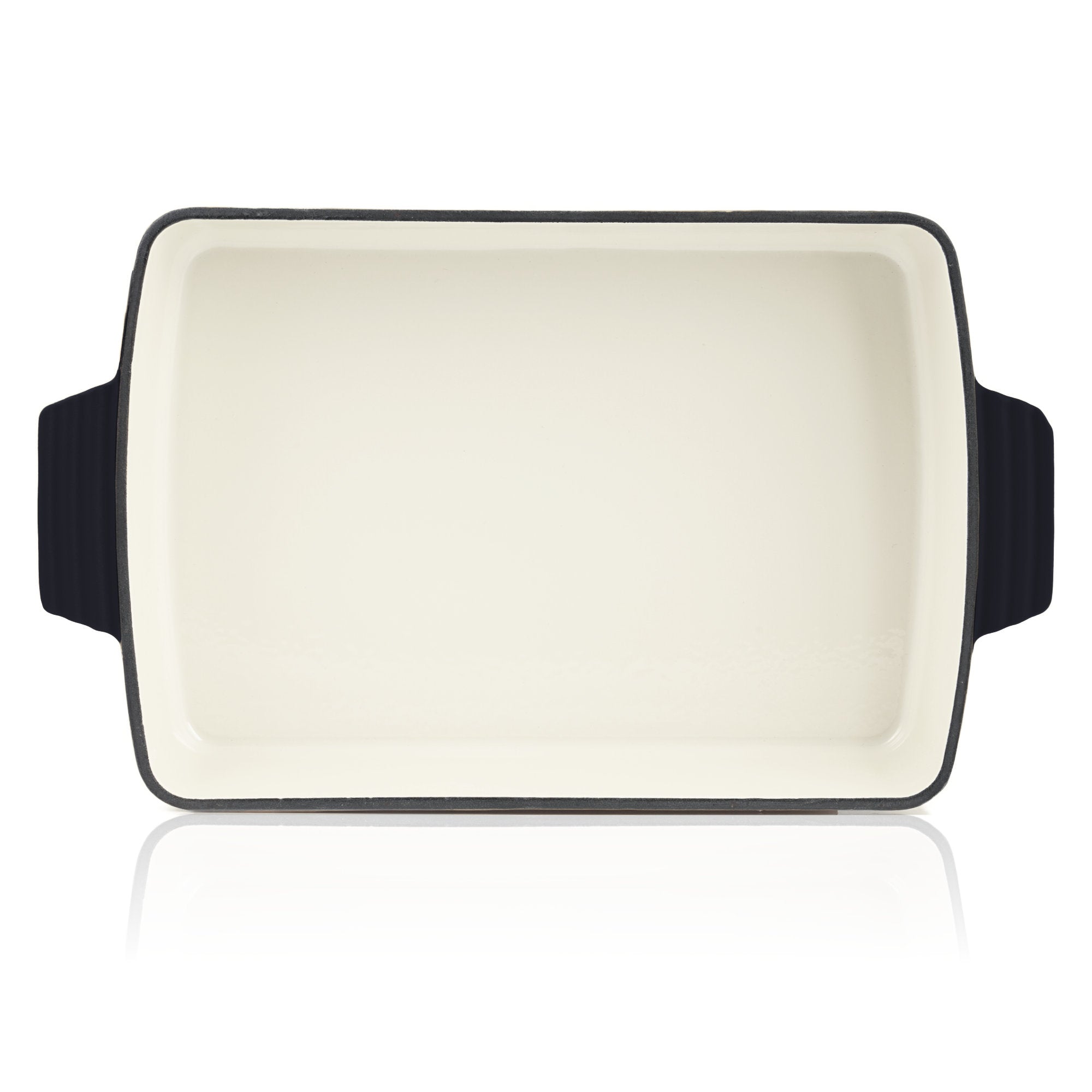 Casserole dish, square, cast iron, suitable for induction cooktops