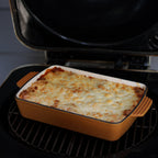 Casserole carrée en fonte, compatible avec les plaques à induction