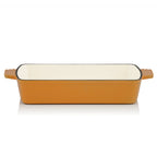 Casserole carrée en fonte, compatible avec les plaques à induction