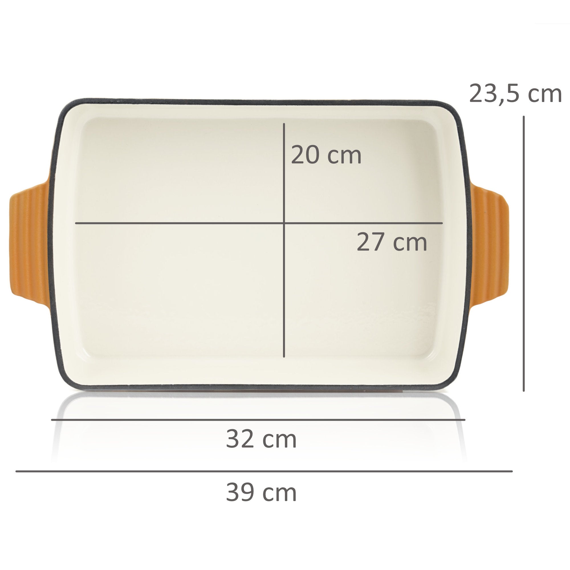 Batterie de cuisine, 3 pièces, en fonte émaillée