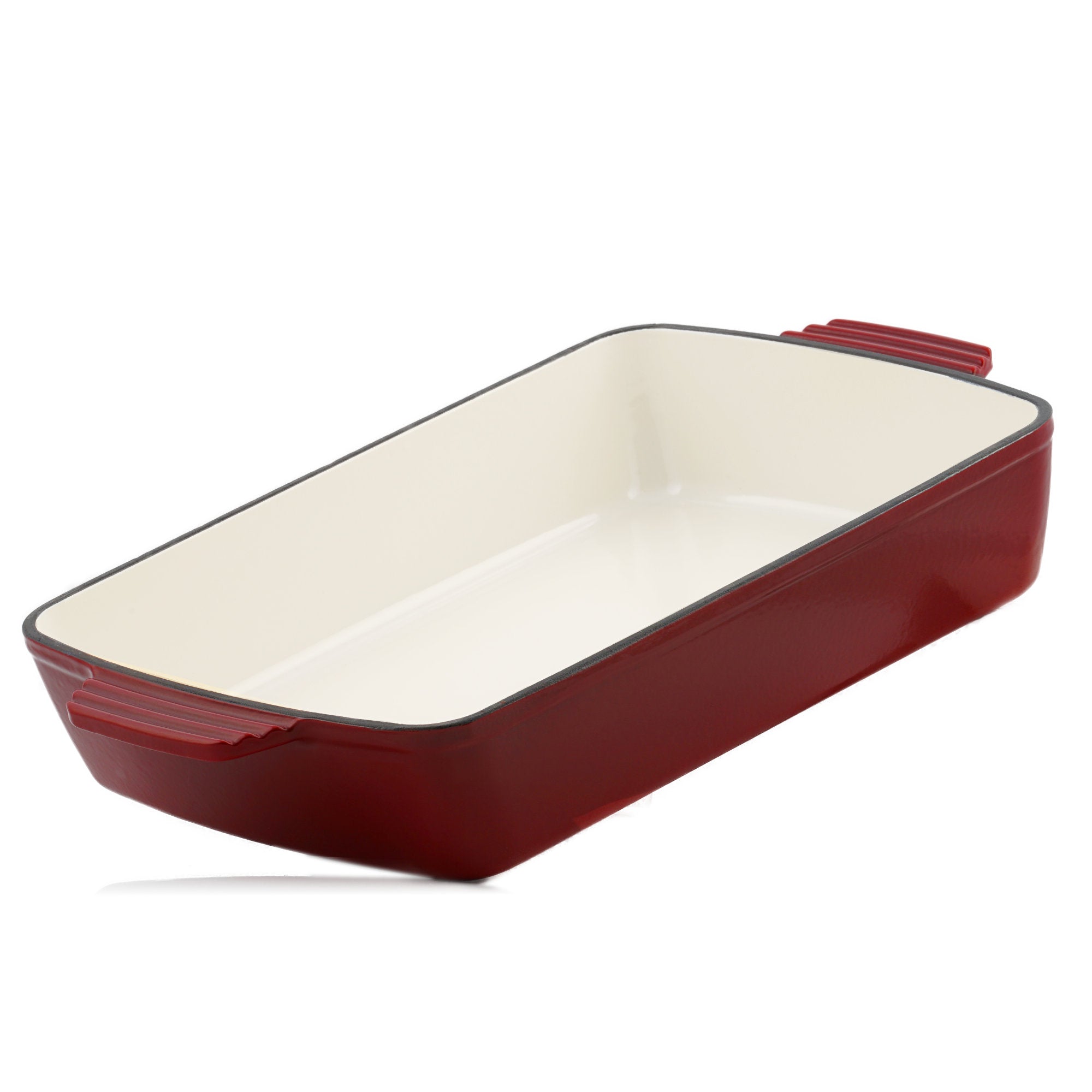 Casserole dish, square, cast iron, suitable for induction cooktops