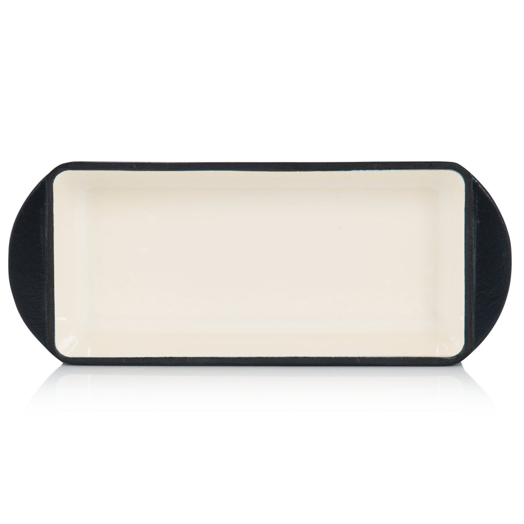 Casserole dish, square, cast iron, suitable for induction cooktops