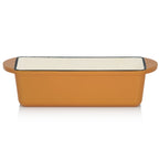 Casserole carrée en fonte, compatible avec les plaques à induction