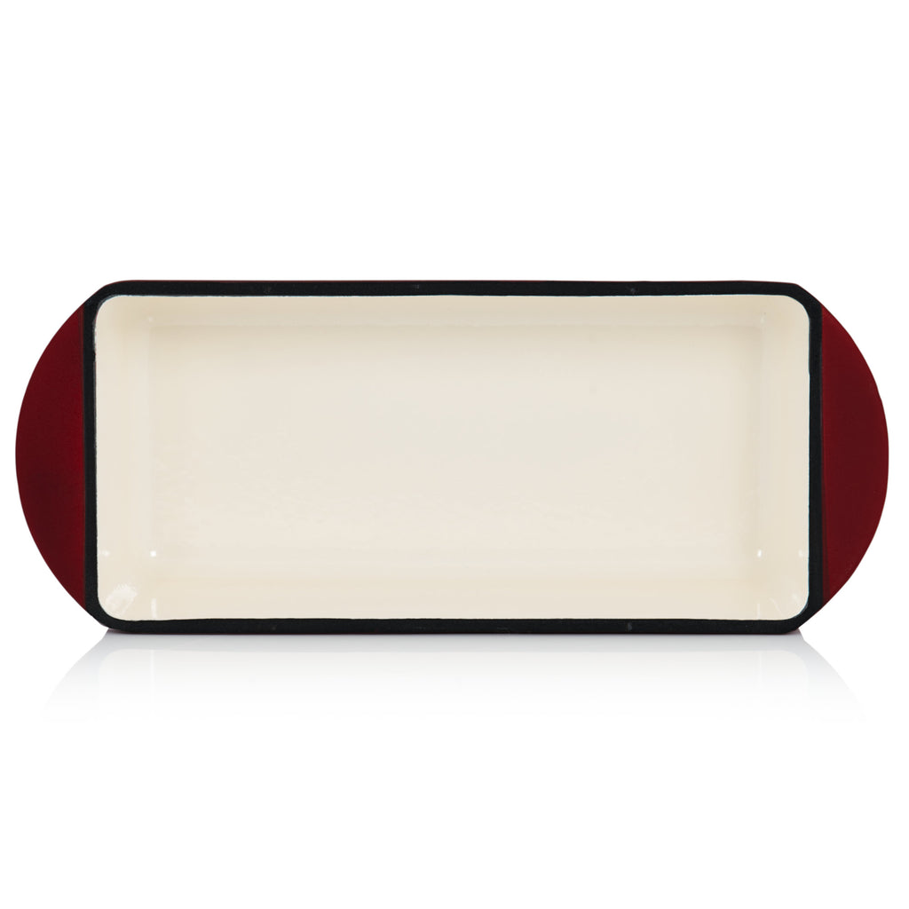 Casserole dish, square, cast iron, suitable for induction cooktops