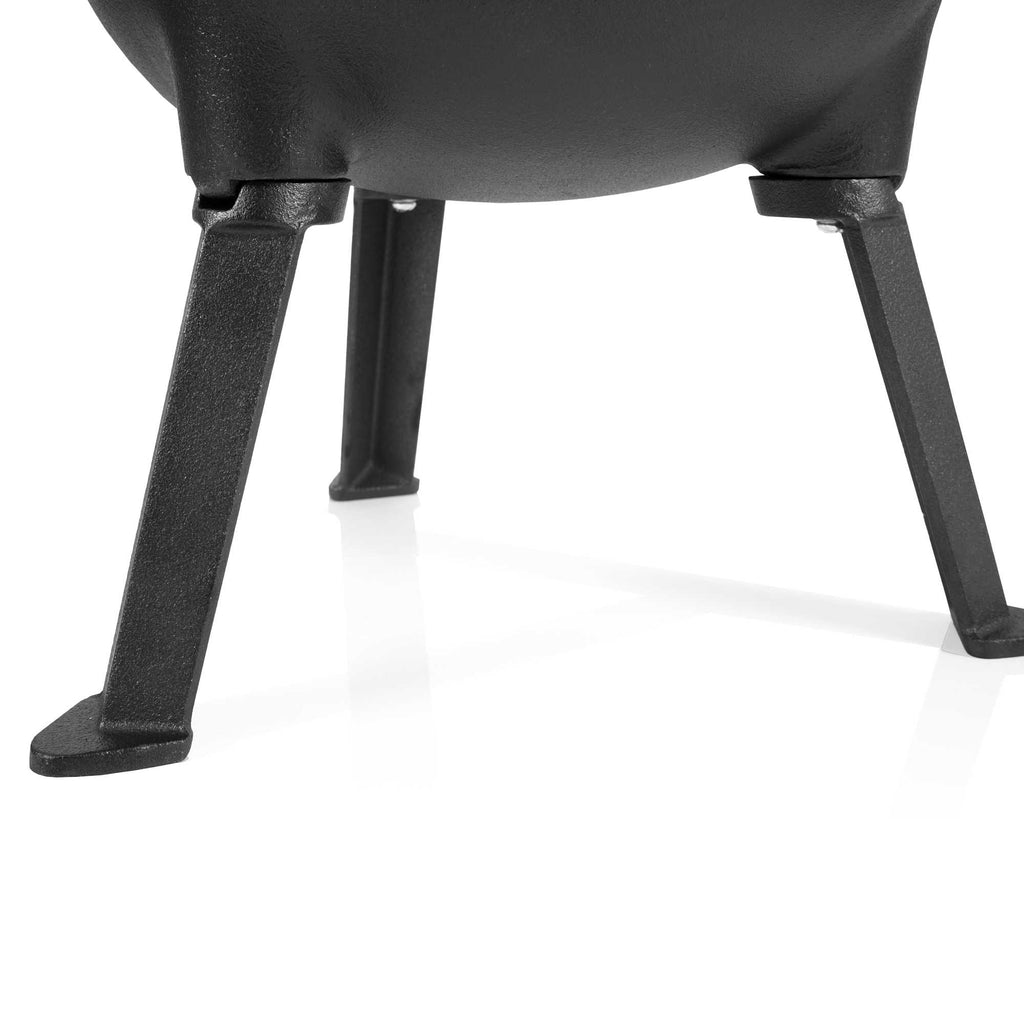 Magic cauldron "Wizard", cast iron, with three legs, lid and handle