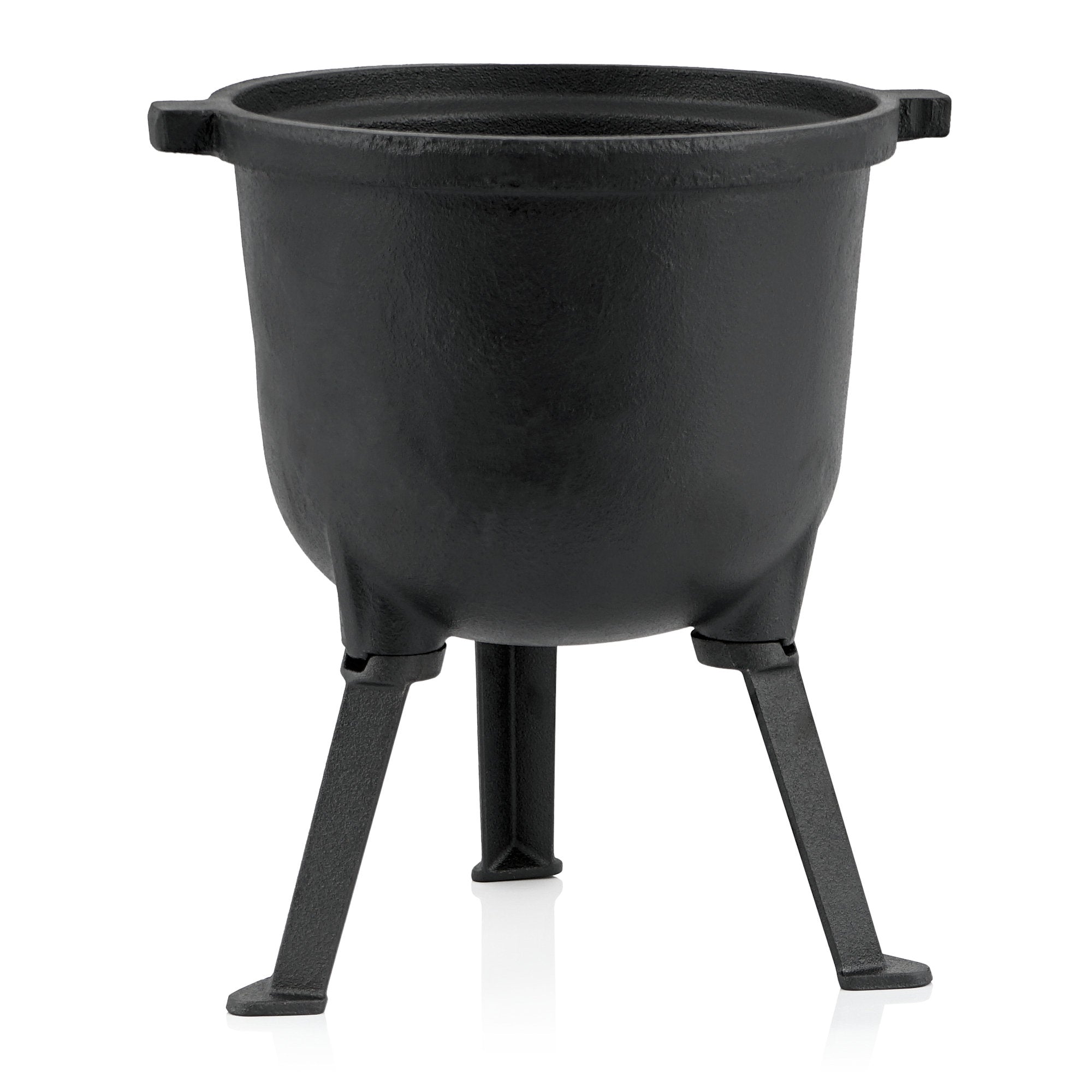 Magic cauldron "Wizard", cast iron, with three legs, lid and handle