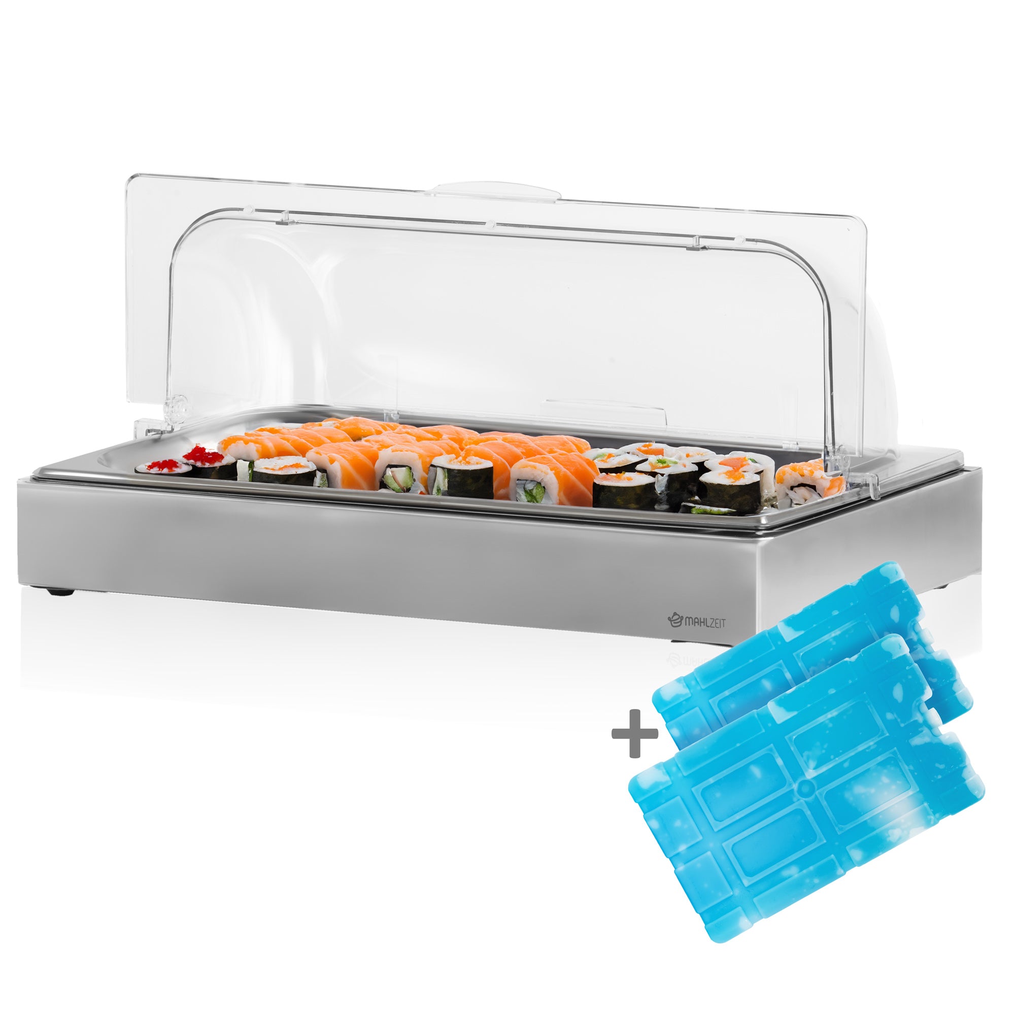 Chilled serving platter, 54 x 34 x 24.5 cm, GN 1/1, including lid