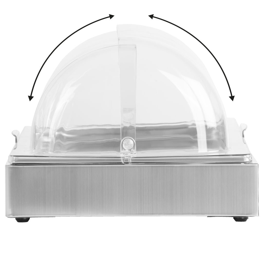 Plat de service réfrigéré, 54 x 34 x 24,5 cm, 2 x GN 1/2, couvercle inclus