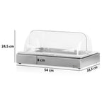 Plat de service réfrigéré, 54 x 34 x 24,5 cm, GN 1/1, couvercle inclus