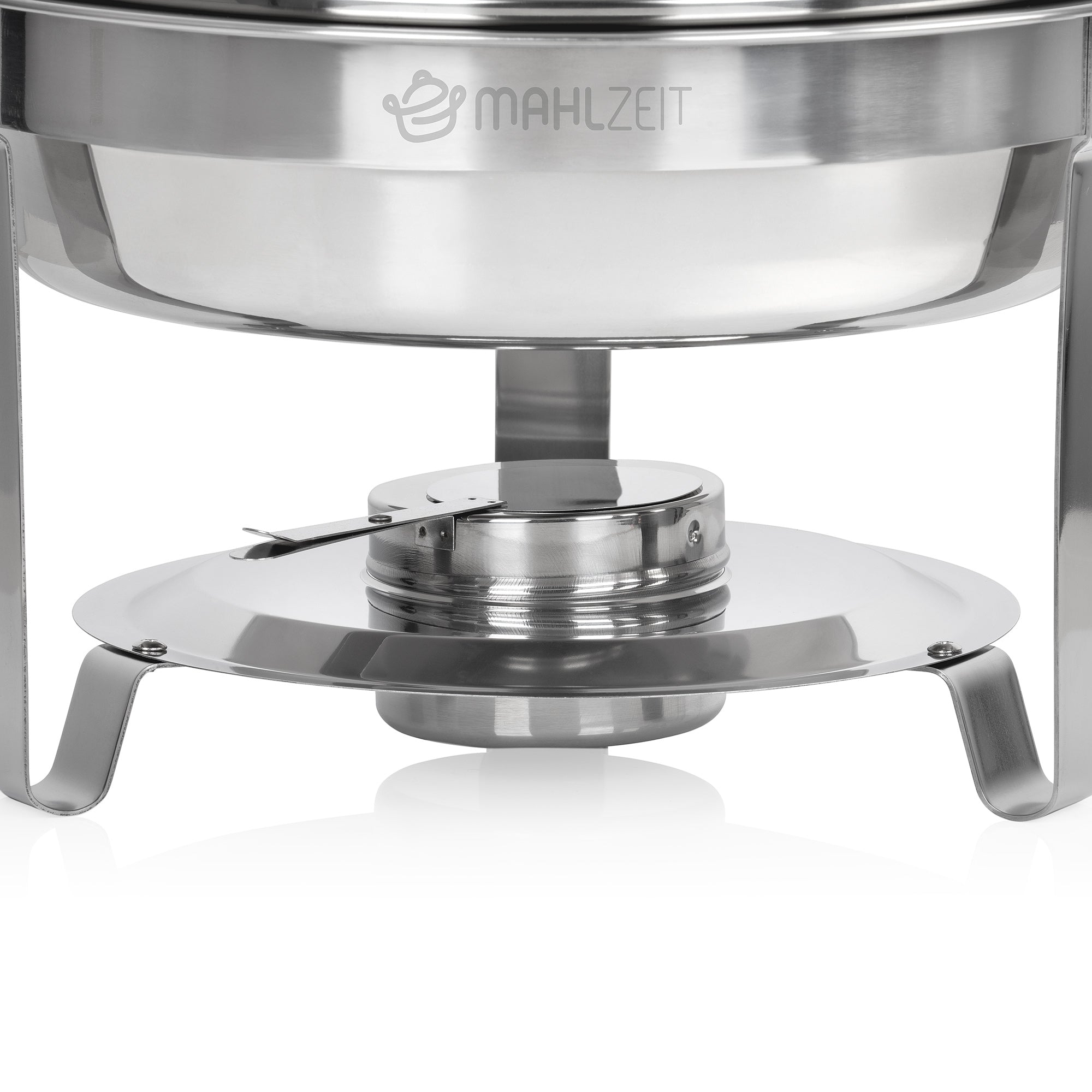 Chafing dish, stainless steel, 4 liters, round, food warmer