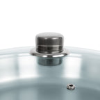 Chafing dish, acier inoxydable, 4 litres, rond, chauffe-plats