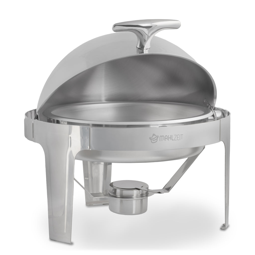 Chafing dish, stainless steel, 6 liters, round, food warmer