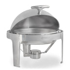 Chafing dish, acier inoxydable, 6 litres, rond, chauffe-plats