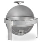 Chafing dish, acier inoxydable, 6 litres, rond, chauffe-plats