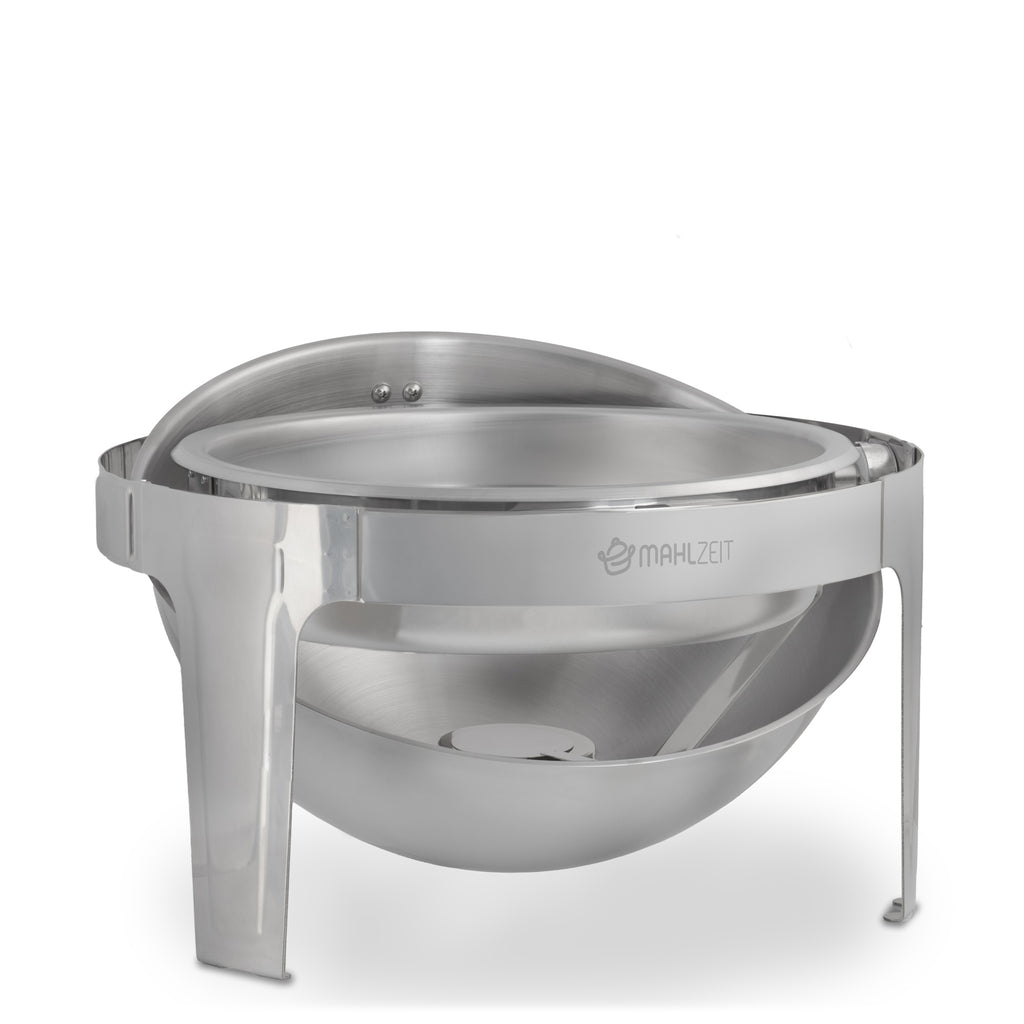 Chafing dish, stainless steel, 6 liters, round, food warmer