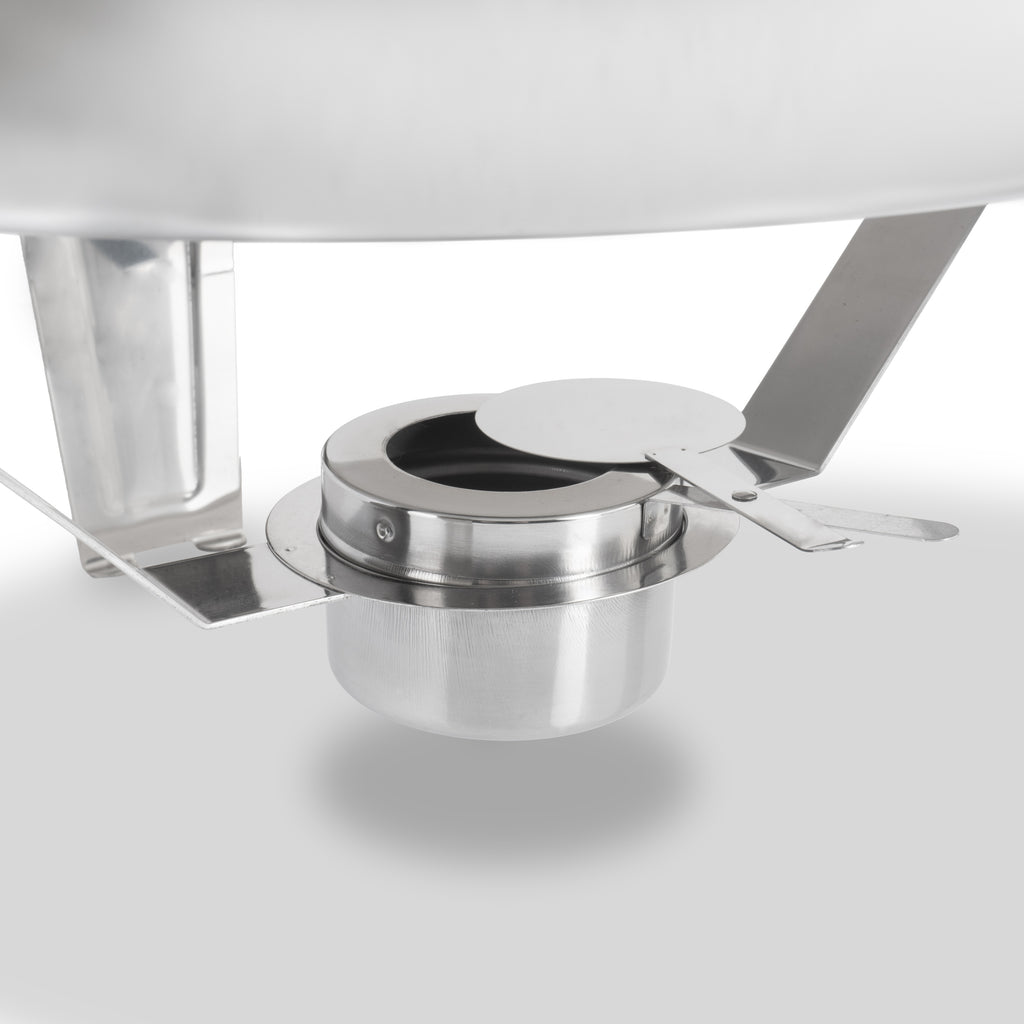 Chafing dish, stainless steel, 6 liters, round, food warmer