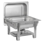 Chafing dish en acier inoxydable, 4 litres, récipient chauffant/réchaud 1/2 GN, pour la restauration et les buffets