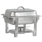 Chafing dish en acier inoxydable, 4 litres, récipient chauffant/réchaud 1/2 GN, pour la restauration et les buffets
