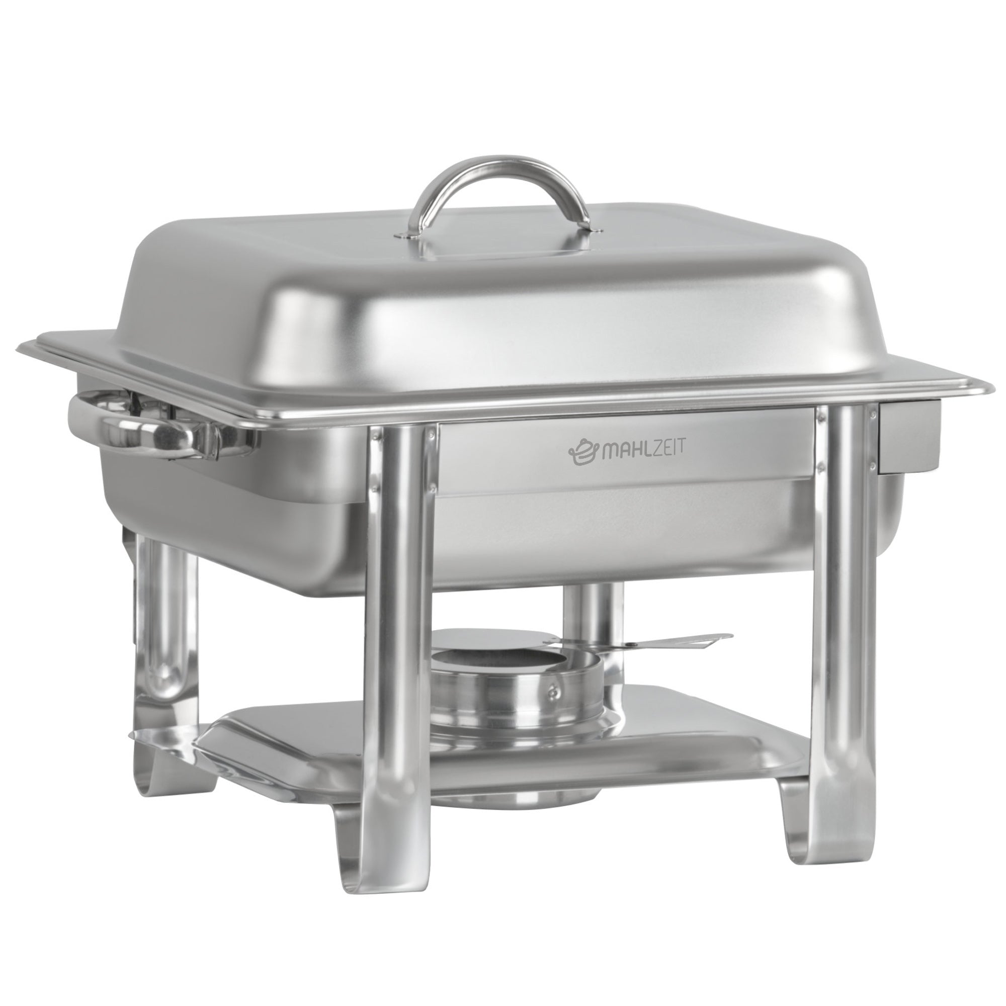 Stainless steel chafing dish, 4 liters, 1/2 GN food warmer/heating container, for catering and buffets