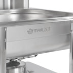 Chafing dish en acier inoxydable, 4 litres, récipient chauffant/réchaud 1/2 GN, pour la restauration et les buffets