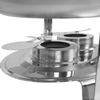 Chafing dish ovale en acier inoxydable, 5 litres, chauffe-plats