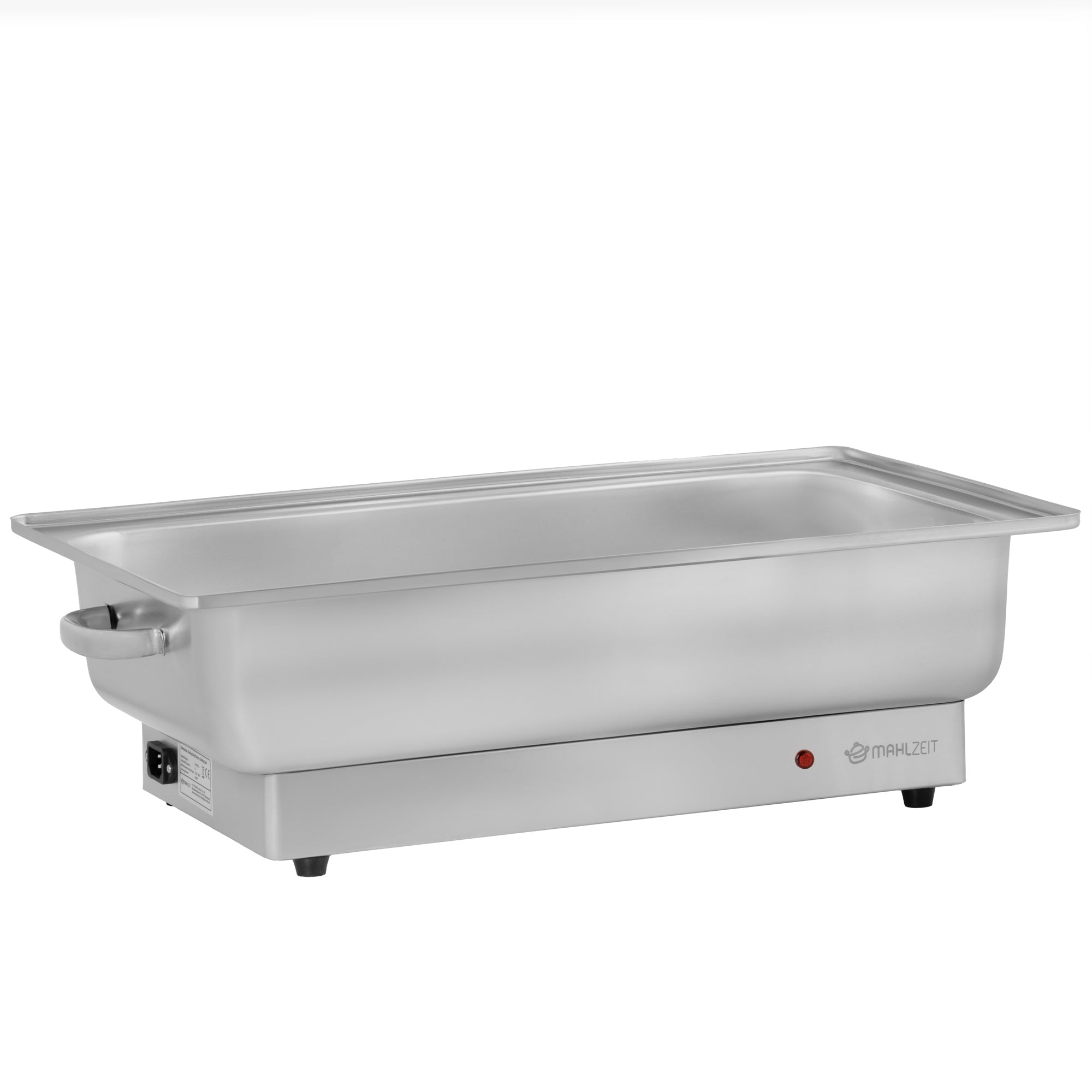Chafing dish électrique, en acier inoxydable, récipient GN 1/1, 9 litres, jusqu'à 80 °C, avec couvercle à enroulement