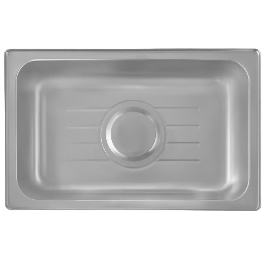 Chafing dish électrique, en acier inoxydable, récipient GN 1/1, 9 litres, jusqu'à 80 °C, avec couvercle à enroulement