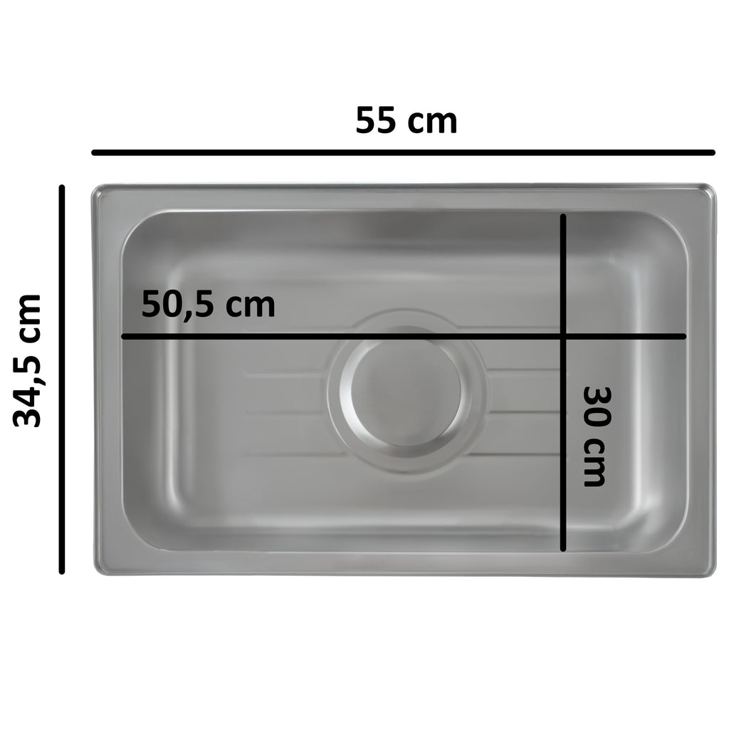 Chafing dish électrique, en acier inoxydable, récipient GN 1/1, 9 litres, jusqu'à 80 °C, avec couvercle à enroulement