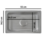 Chafing dish électrique, en acier inoxydable, récipient GN 1/1, 9 litres, jusqu'à 80 °C, avec couvercle à enroulement