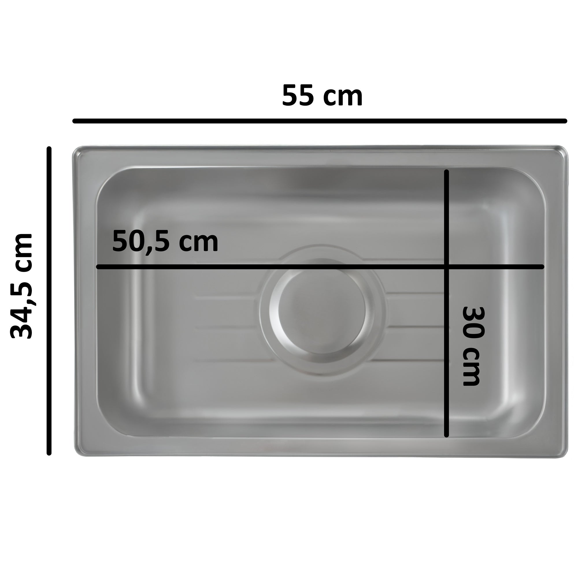 Electric chafing dish, stainless steel, GN 1/1, 9 liters, up to 80°C including display