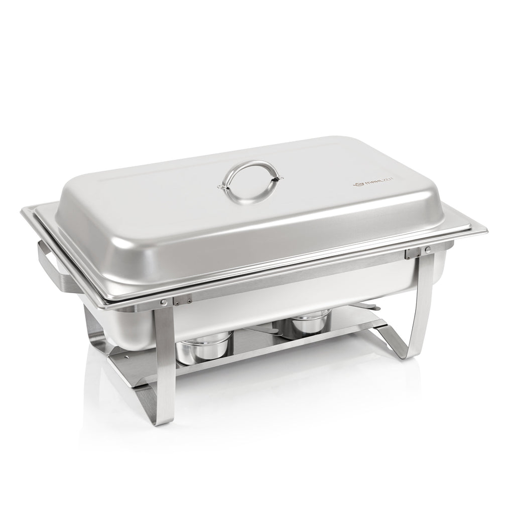Chafing dish, en acier inoxydable, récipient pour aliments chauds