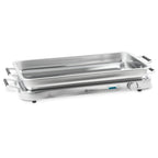 Edelstahl 2in1 Buffetwärmer mit 3x 1/3 GN-Behältern und Wasserbad