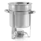 Chafing dish rond en acier inoxydable, chauffe-plats