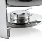 Chafing dish rond en acier inoxydable, 4,5 litres, chauffe-plats