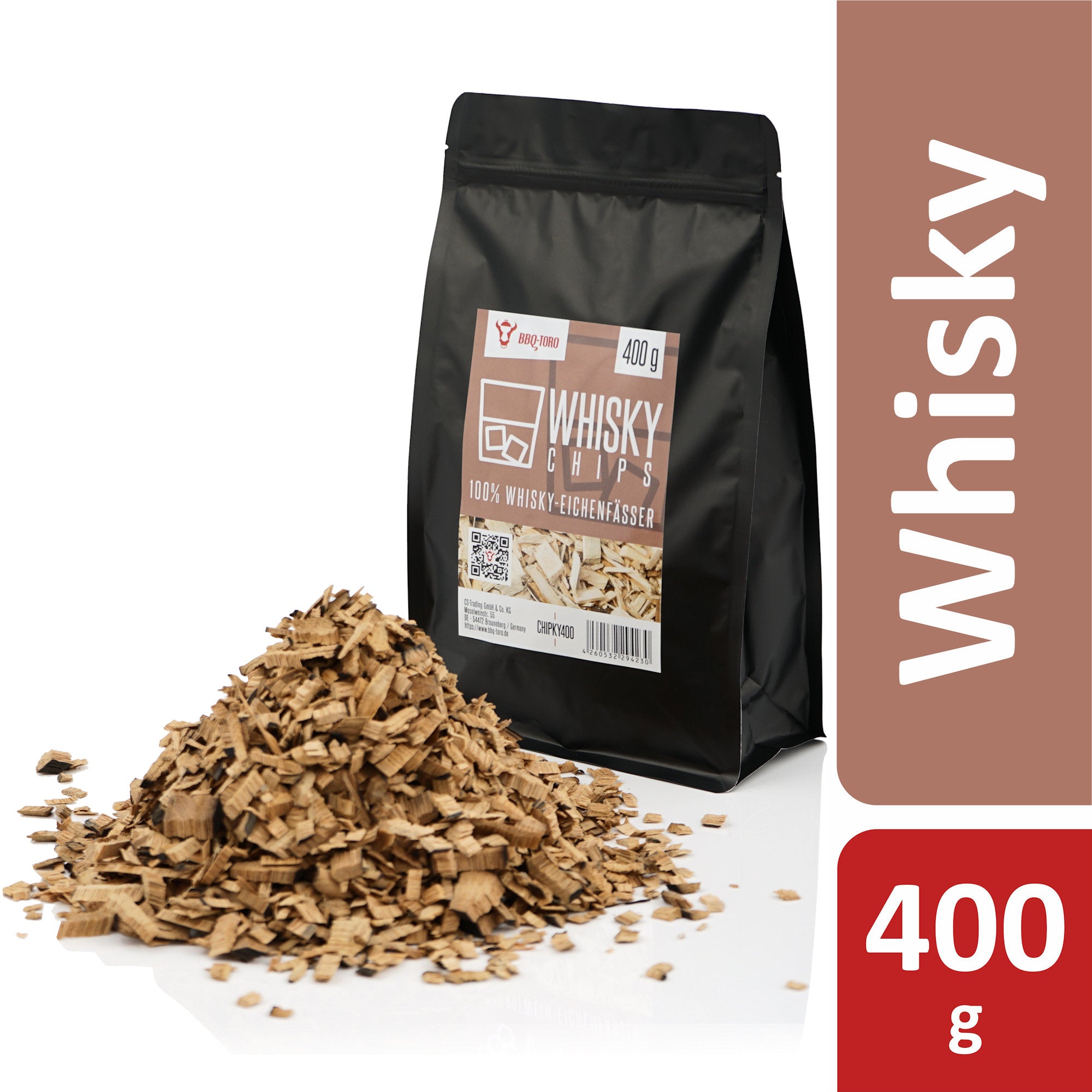 Räucherchips, Whisky, Smokerchips, 100% Whisky-Eichenfässer