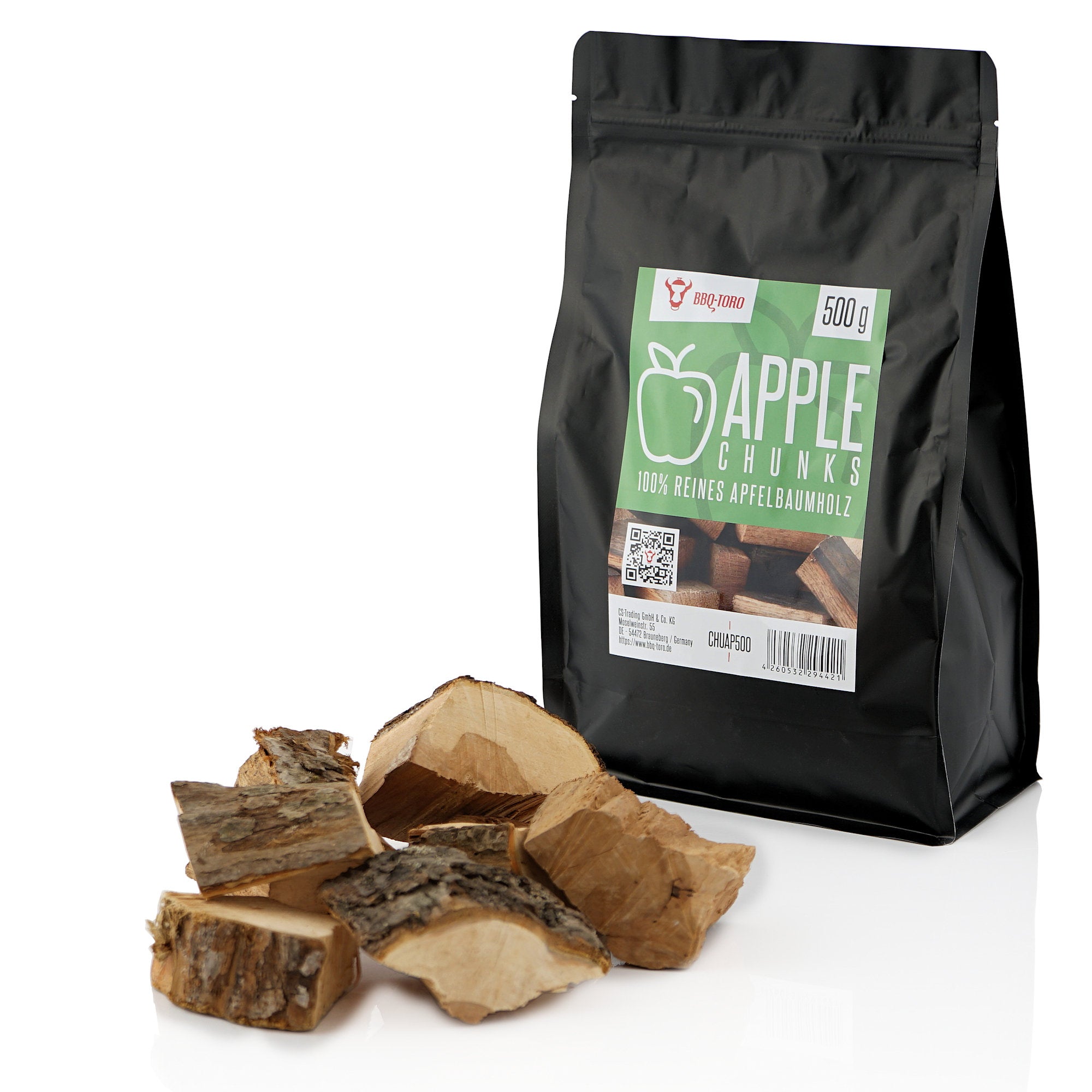 Morceaux de bois de pommier à fumer, 500 g