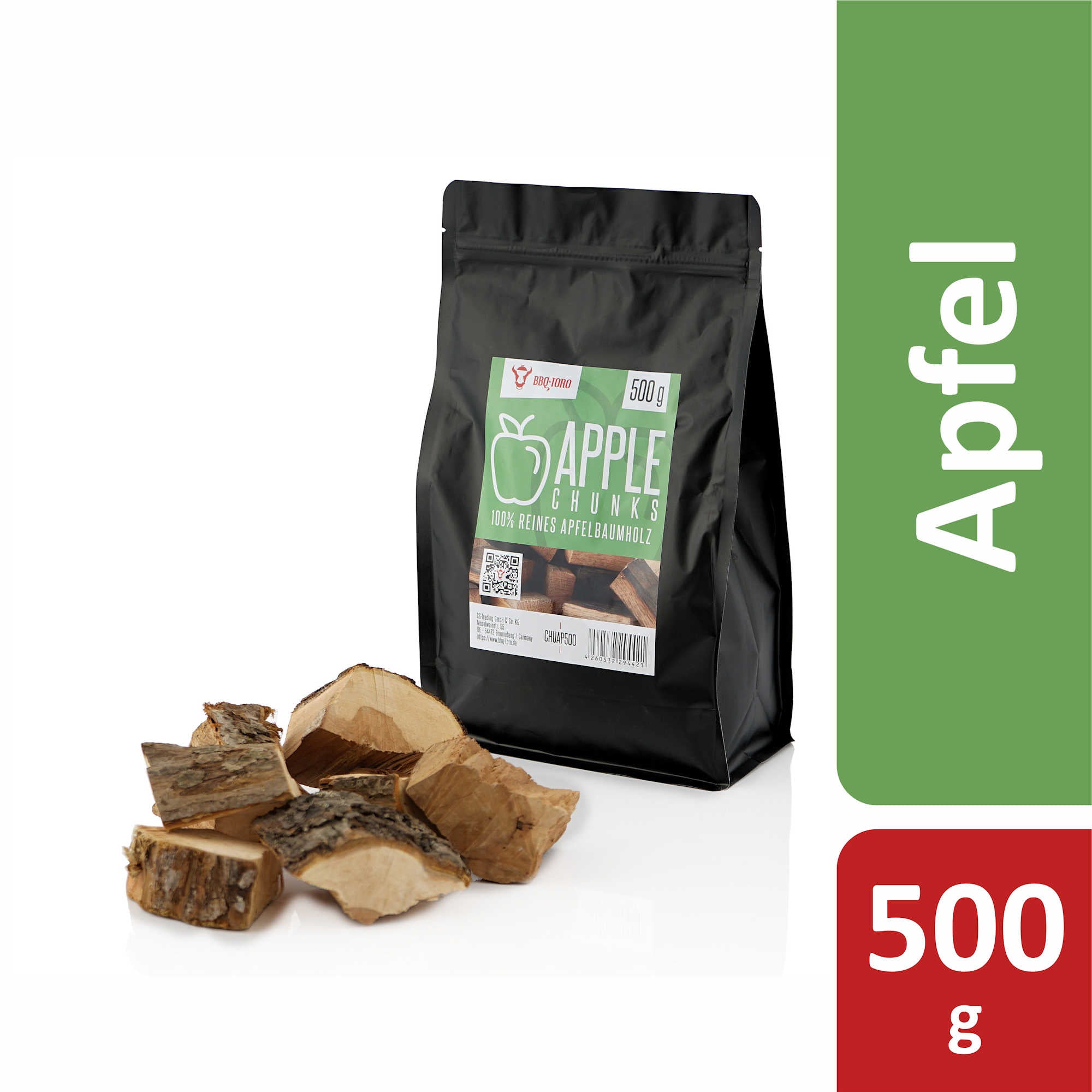 Morceaux de bois de pommier à fumer, 500 g