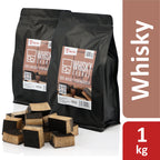 Smoked chunks, whiskey, 100% whiskey oak barrels