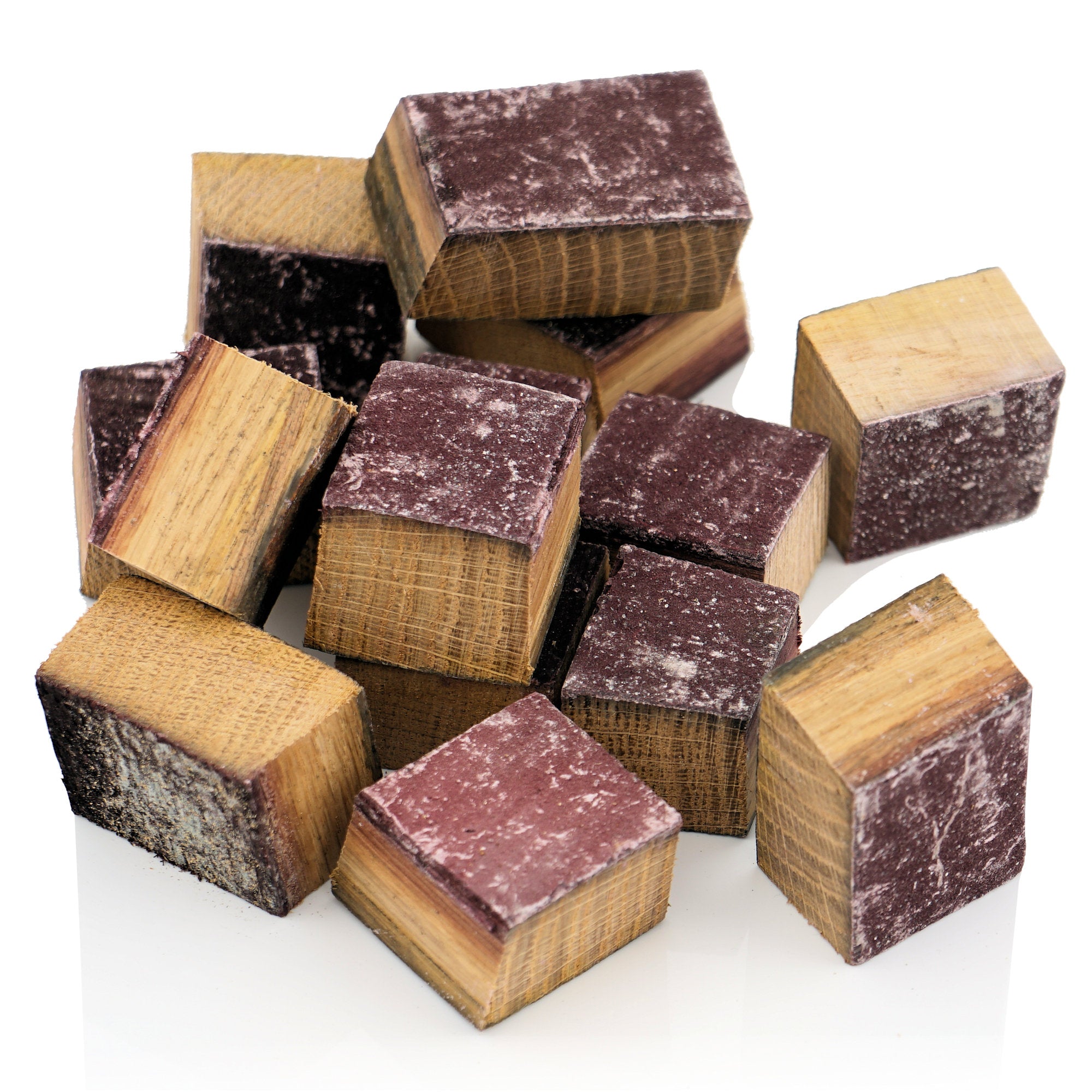 Smoking chunks, red wine