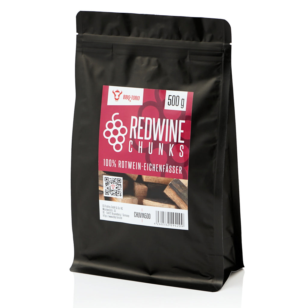 Morceaux fumés, vin rouge