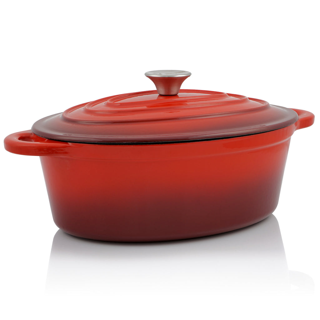 Cocotte, cast iron, enamelled, 4.3 liters, oval